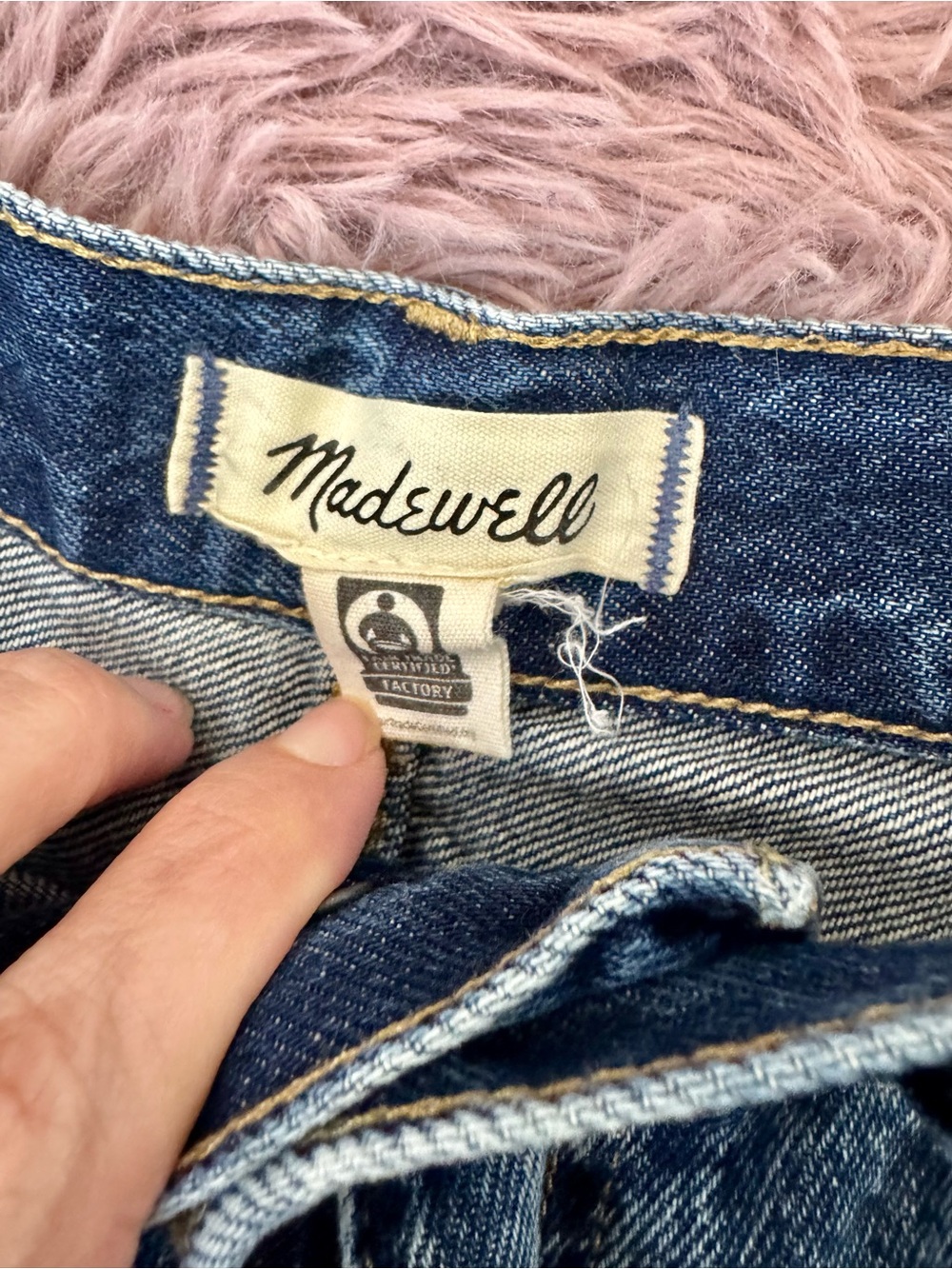 Madewell High-Rise Wide-Leg Jeans in Medium Blue Wash Size 25 - Picture 4 of 12